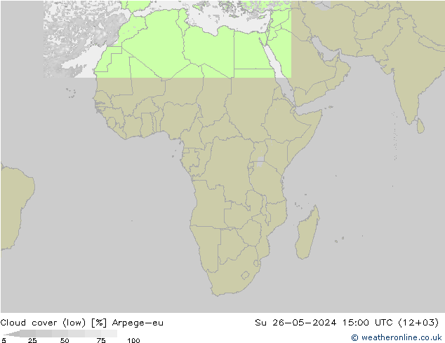 nízká oblaka Arpege-eu Ne 26.05.2024 15 UTC