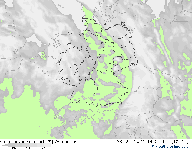 zachmurzenie (środk.) Arpege-eu wto. 28.05.2024 18 UTC