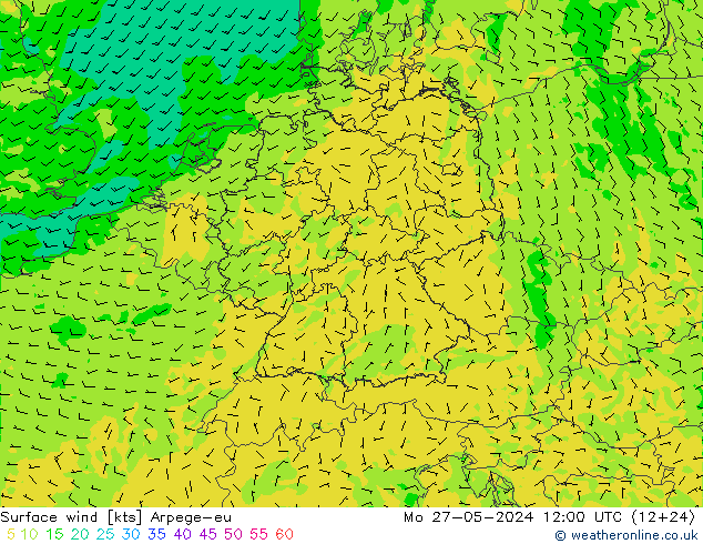 Bodenwind Arpege-eu Mo 27.05.2024 12 UTC