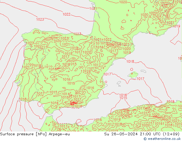 ciśnienie Arpege-eu nie. 26.05.2024 21 UTC