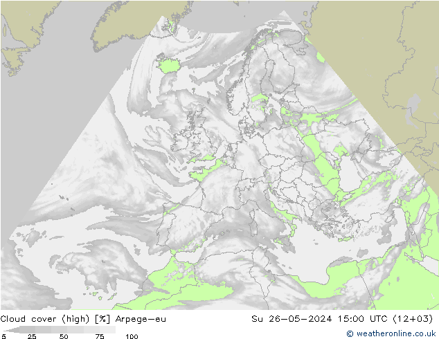 Bewolking (Hoog) Arpege-eu zo 26.05.2024 15 UTC