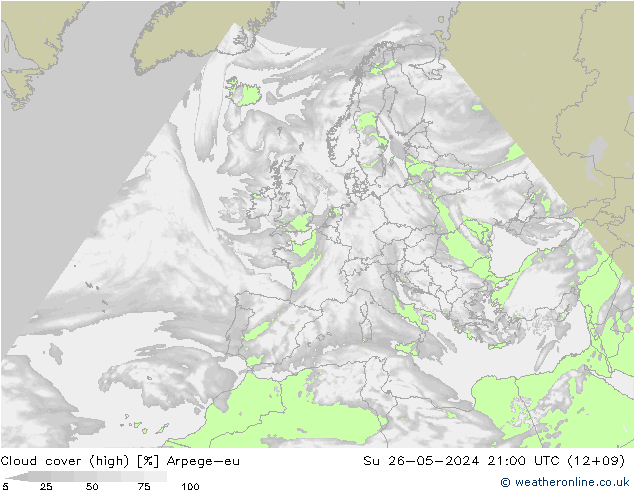 vysoký oblak Arpege-eu Ne 26.05.2024 21 UTC