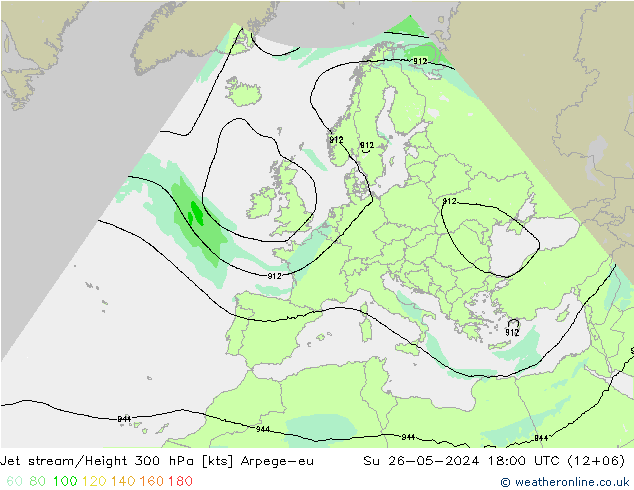 高速氣流 Arpege-eu 星期日 26.05.2024 18 UTC