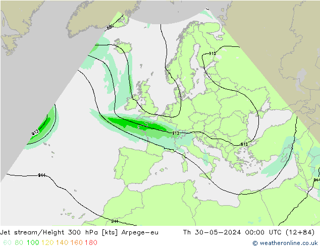 Corrente a getto Arpege-eu gio 30.05.2024 00 UTC