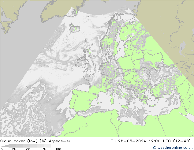 Nubi basse Arpege-eu mar 28.05.2024 12 UTC