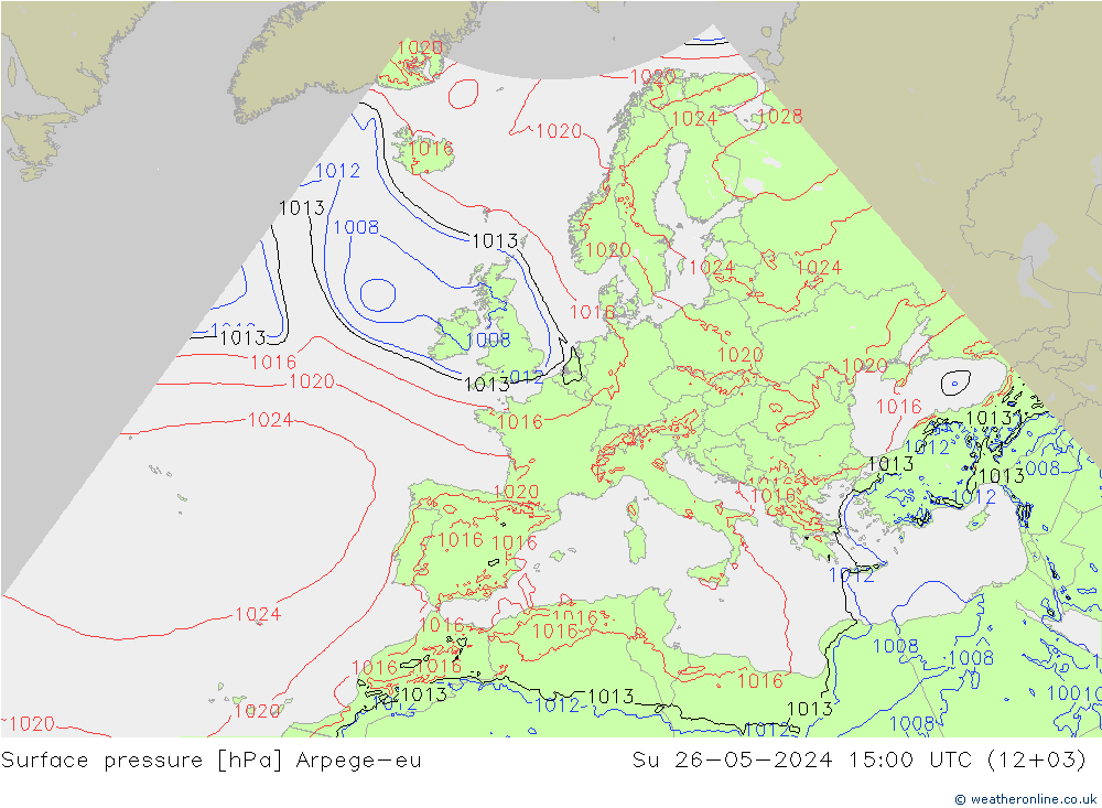 ciśnienie Arpege-eu nie. 26.05.2024 15 UTC