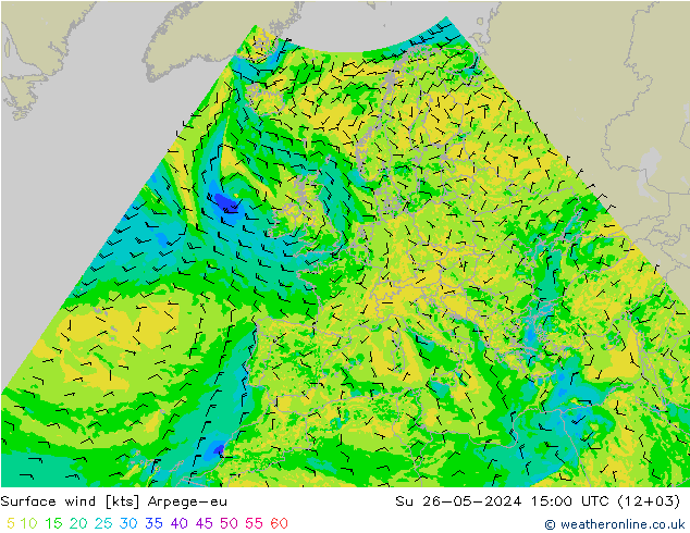  10 m Arpege-eu  26.05.2024 15 UTC