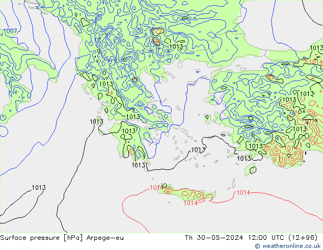 pression de l'air Arpege-eu jeu 30.05.2024 12 UTC