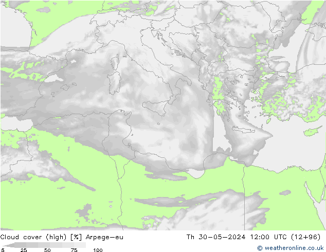 nuvens (high) Arpege-eu Qui 30.05.2024 12 UTC