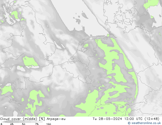 Bulutlar (orta) Arpege-eu Sa 28.05.2024 12 UTC