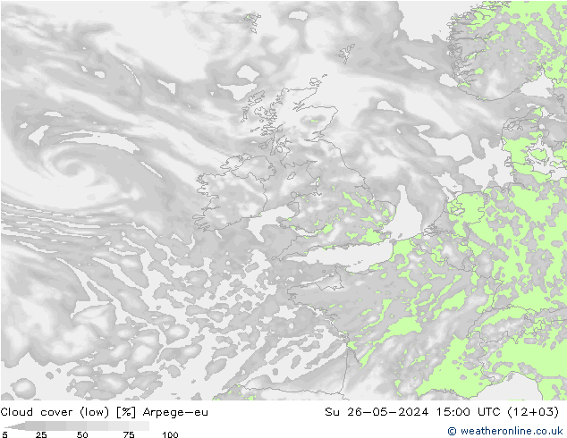 облака (низкий) Arpege-eu Вс 26.05.2024 15 UTC