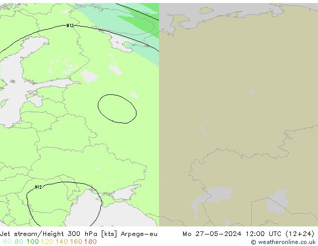 Courant-jet Arpege-eu lun 27.05.2024 12 UTC