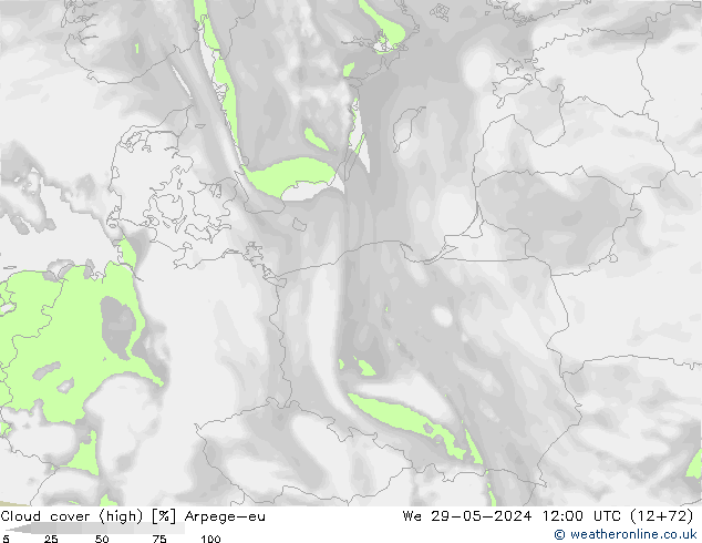 vysoký oblak Arpege-eu St 29.05.2024 12 UTC