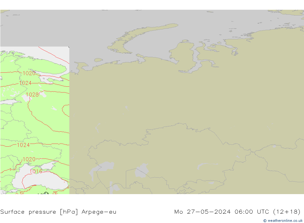 Luchtdruk (Grond) Arpege-eu ma 27.05.2024 06 UTC