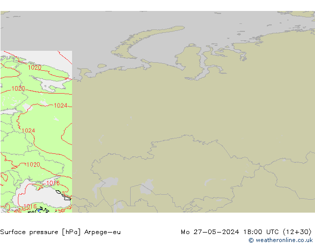 Luchtdruk (Grond) Arpege-eu ma 27.05.2024 18 UTC