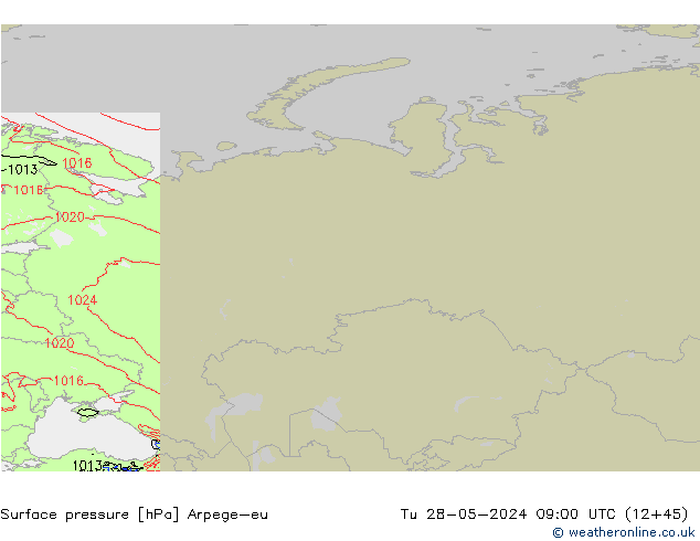 Luchtdruk (Grond) Arpege-eu di 28.05.2024 09 UTC