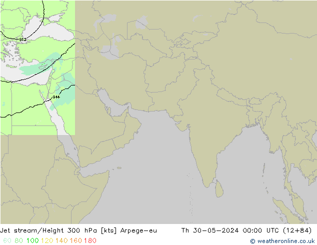 Courant-jet Arpege-eu jeu 30.05.2024 00 UTC