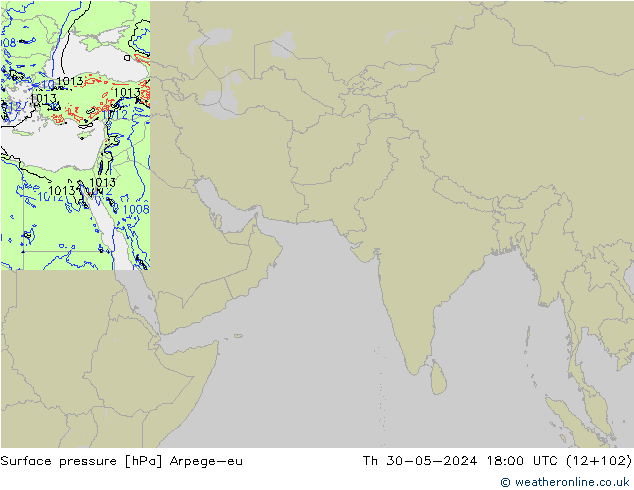 ciśnienie Arpege-eu czw. 30.05.2024 18 UTC