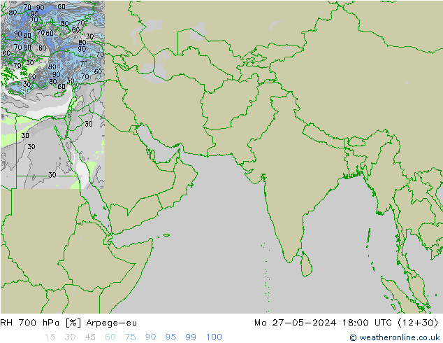 RV 700 hPa Arpege-eu ma 27.05.2024 18 UTC