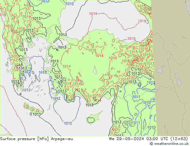 Yer basıncı Arpege-eu Çar 29.05.2024 03 UTC