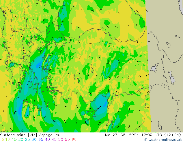 Rüzgar 10 m Arpege-eu Pzt 27.05.2024 12 UTC