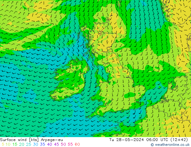 Bodenwind Arpege-eu Di 28.05.2024 06 UTC