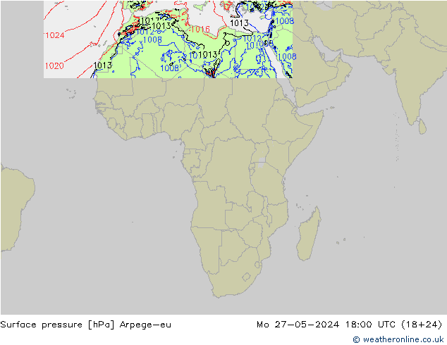 ciśnienie Arpege-eu pon. 27.05.2024 18 UTC