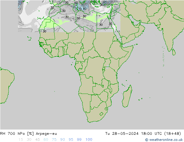 RV 700 hPa Arpege-eu di 28.05.2024 18 UTC