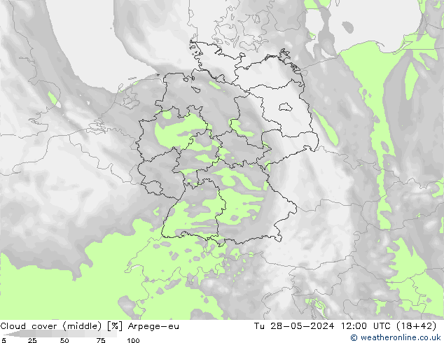 облака (средний) Arpege-eu вт 28.05.2024 12 UTC