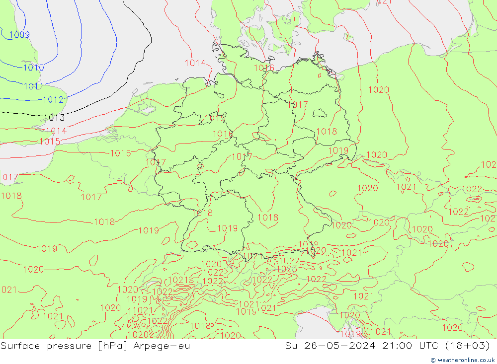 ciśnienie Arpege-eu nie. 26.05.2024 21 UTC