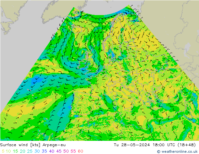 Bodenwind Arpege-eu Di 28.05.2024 18 UTC