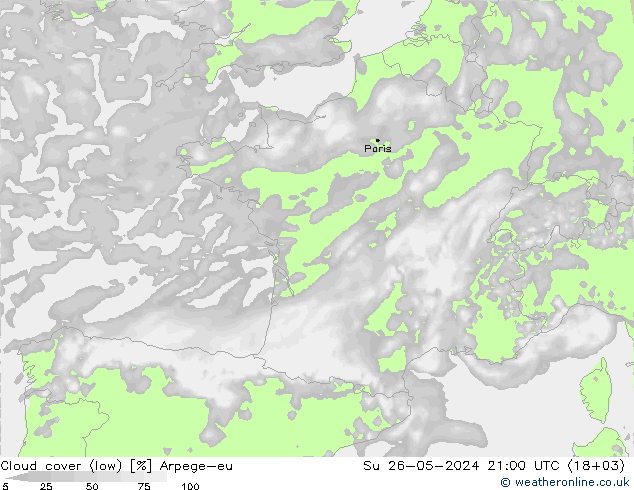 Wolken (tief) Arpege-eu So 26.05.2024 21 UTC