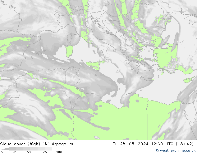 Nubes altas Arpege-eu mar 28.05.2024 12 UTC