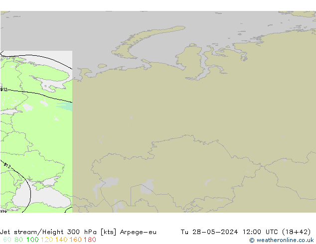 Jet Akımları Arpege-eu Sa 28.05.2024 12 UTC