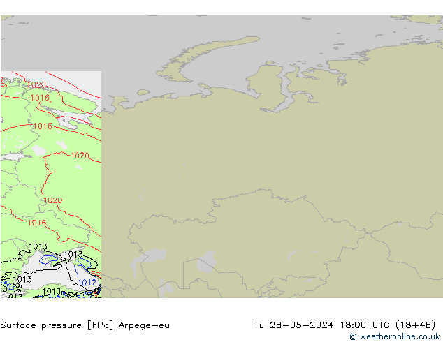 Luchtdruk (Grond) Arpege-eu di 28.05.2024 18 UTC