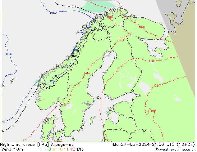 Izotacha Arpege-eu pon. 27.05.2024 21 UTC