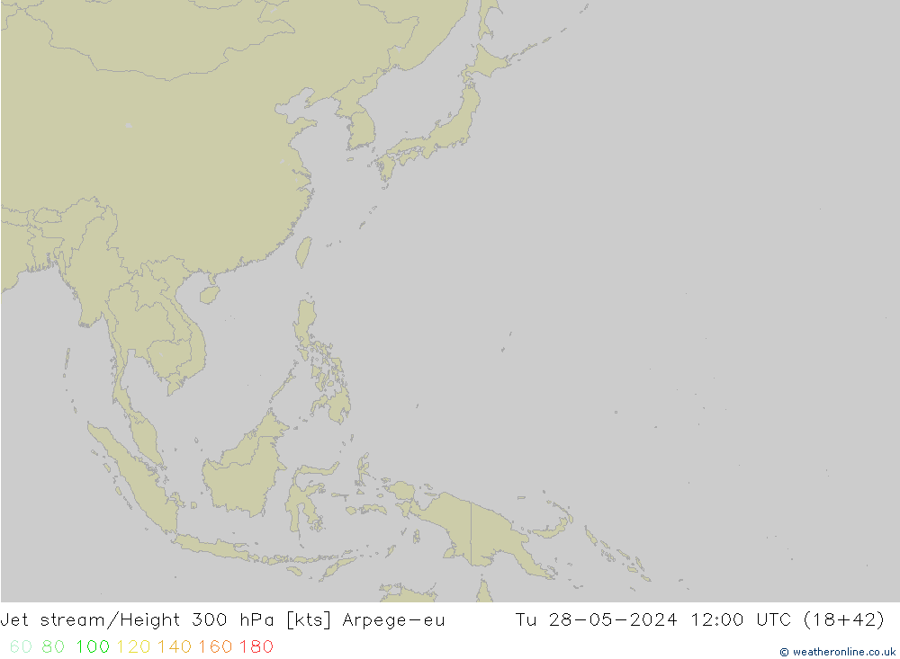 Corriente en chorro Arpege-eu mar 28.05.2024 12 UTC