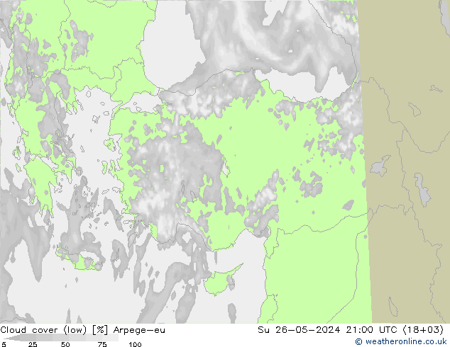 Nubi basse Arpege-eu dom 26.05.2024 21 UTC