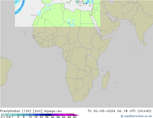 opad (12h) Arpege-eu czw. 30.05.2024 18 UTC