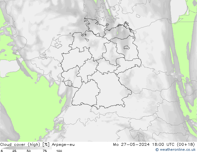 Bulutlar (yüksek) Arpege-eu Pzt 27.05.2024 18 UTC