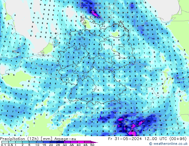 opad (12h) Arpege-eu pt. 31.05.2024 00 UTC