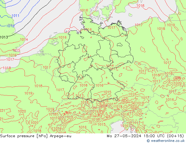 ciśnienie Arpege-eu pon. 27.05.2024 15 UTC