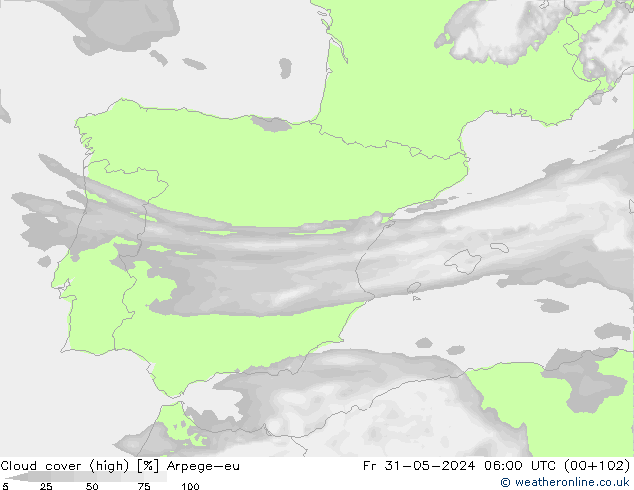 Nubi alte Arpege-eu ven 31.05.2024 06 UTC