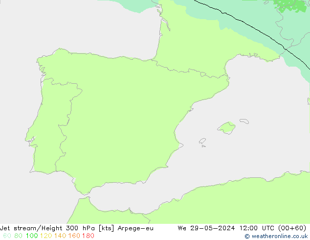 Prąd strumieniowy Arpege-eu śro. 29.05.2024 12 UTC