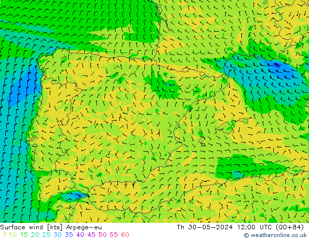  10 m Arpege-eu  30.05.2024 12 UTC