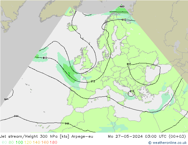 Polarjet Arpege-eu Mo 27.05.2024 03 UTC