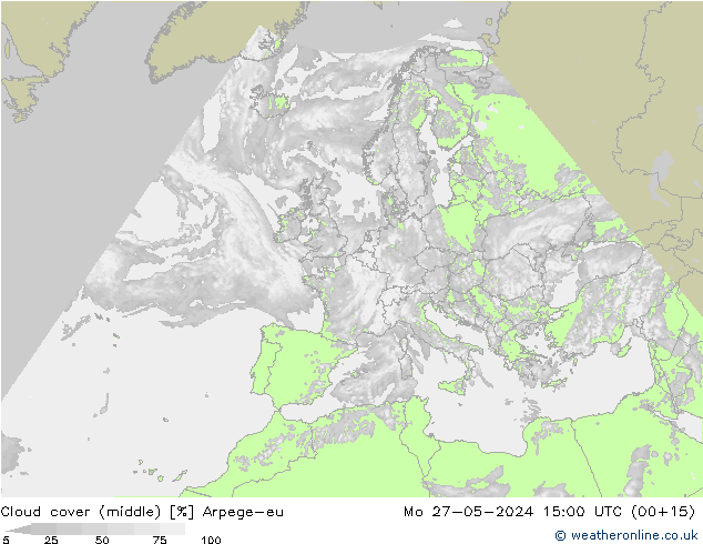 Nubi medie Arpege-eu lun 27.05.2024 15 UTC