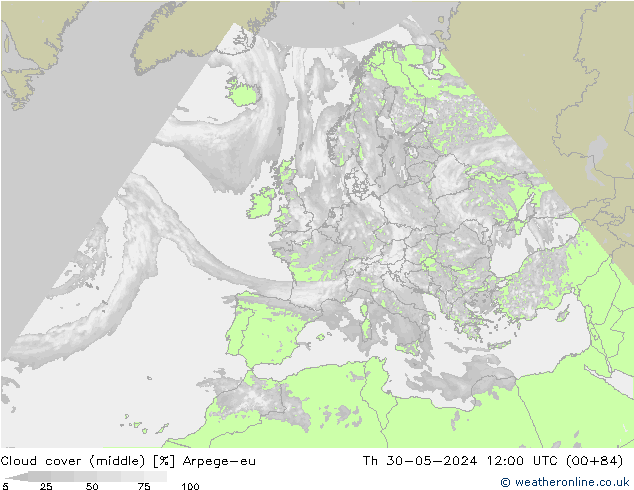 Bulutlar (orta) Arpege-eu Per 30.05.2024 12 UTC