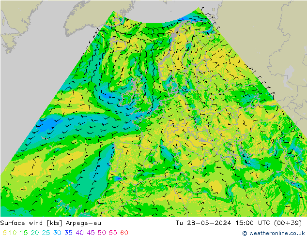  10 m Arpege-eu  28.05.2024 15 UTC