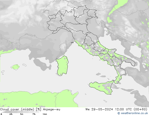 Nubi medie Arpege-eu mer 29.05.2024 12 UTC